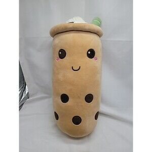 Boba Plush Toy for Kids – Soft Bubble Tea Pillow for Cuddles 16" (Squishmallows?